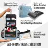 imageVENTURE 4TH Hanging Travel Toiletry Bag for Women ampamp Men  Travel Organizer with Expandable Compartments ampamp Removable Clear Pouch for Toiletries BeigeBlue Flowers