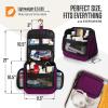 imageVENTURE 4TH Hanging Travel Toiletry Bag for Women ampamp Men  Travel Organizer with Expandable Compartments ampamp Removable Clear Pouch for Toiletries BeigePurple