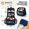 imageVENTURE 4TH Hanging Travel Toiletry Bag for Women ampamp Men  Travel Organizer with Expandable Compartments ampamp Removable Clear Pouch for Toiletries BeigeNavy