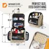 imageVENTURE 4TH Hanging Travel Toiletry Bag for Women ampamp Men  Travel Organizer with Expandable Compartments ampamp Removable Clear Pouch for Toiletries BeigeBeige Diamond