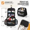 imageVENTURE 4TH Hanging Travel Toiletry Bag for Women ampamp Men  Travel Organizer with Expandable Compartments ampamp Removable Clear Pouch for Toiletries BeigeBlack