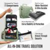 imageVENTURE 4TH Hanging Travel Toiletry Bag for Women ampamp Men  Travel Organizer with Expandable Compartments ampamp Removable Clear Pouch for Toiletries BeigeOlive Giraffe