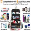 imageVENTURE 4TH Hanging Travel Toiletry Bag for Women ampamp Men  Travel Organizer with Expandable Compartments ampamp Removable Clear Pouch for Toiletries BeigePink Flamingo