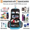 imageVENTURE 4TH Hanging Travel Toiletry Bag for Women ampamp Men  Travel Organizer with Expandable Compartments ampamp Removable Clear Pouch for Toiletries BeigeLight Blue