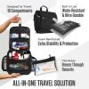 imageVENTURE 4TH Hanging Travel Toiletry Bag for Women ampamp Men  Travel Organizer with Expandable Compartments ampamp Removable Clear Pouch for Toiletries BeigeBlack