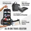 imageVENTURE 4TH Hanging Travel Toiletry Bag for Women ampamp Men  Travel Organizer with Expandable Compartments ampamp Removable Clear Pouch for Toiletries BeigeGray