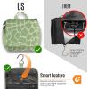 imageVENTURE 4TH Hanging Travel Toiletry Bag for Women ampamp Men  Travel Organizer with Expandable Compartments ampamp Removable Clear Pouch for Toiletries BeigeOlive Giraffe