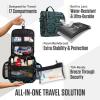 imageVENTURE 4TH Hanging Travel Toiletry Bag for Women ampamp Men  Travel Organizer with Expandable Compartments ampamp Removable Clear Pouch for Toiletries BeigeSurfing Vibes
