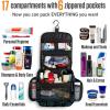 imageVENTURE 4TH Hanging Travel Toiletry Bag for Women ampamp Men  Travel Organizer with Expandable Compartments ampamp Removable Clear Pouch for Toiletries BeigeSurfing Vibes