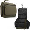 imageVENTURE 4TH Hanging Travel Toiletry Bag for Women ampamp Men  Travel Organizer with Expandable Compartments ampamp Removable Clear Pouch for Toiletries BeigeDark Green