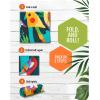 imageVENTURE 4TH Microfiber Beach Towel QuickDry Compact SandFree Absorbent Sandproof and Lightweight  Perfect for Camping Beach and Roadtrips Striped Starfish Design  35x78 inchesRainforest Cockatoo