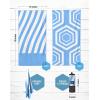 imageVENTURE 4TH Microfiber Beach Towel QuickDry Compact SandFree Absorbent Sandproof and Lightweight  Perfect for Camping Beach and Roadtrips Striped Starfish Design  35x78 inchesSky Blue