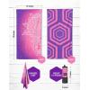 imageVENTURE 4TH Microfiber Beach Towel QuickDry Compact SandFree Absorbent Sandproof and Lightweight  Perfect for Camping Beach and Roadtrips Striped Starfish Design  35x78 inchesPurple Mandala