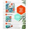 imageVENTURE 4TH Microfiber Beach Towel QuickDry Compact SandFree Absorbent Sandproof and Lightweight  Perfect for Camping Beach and Roadtrips Striped Starfish Design  35x78 inchesTropical Heat