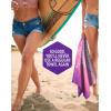 imageVENTURE 4TH Microfiber Beach Towel QuickDry Compact SandFree Absorbent Sandproof and Lightweight  Perfect for Camping Beach and Roadtrips Striped Starfish Design  35x78 inchesPurple Mandala