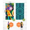 imageVENTURE 4TH Microfiber Beach Towel QuickDry Compact SandFree Absorbent Sandproof and Lightweight  Perfect for Camping Beach and Roadtrips Striped Starfish Design  35x78 inchesRainforest Cockatoo