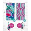 imageVENTURE 4TH Microfiber Beach Towel QuickDry Compact SandFree Absorbent Sandproof and Lightweight  Perfect for Camping Beach and Roadtrips Striped Starfish Design  35x78 inchesTurquoise Flamingo