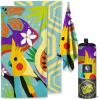 imageVENTURE 4TH Microfiber Beach Towel QuickDry Compact SandFree Absorbent Sandproof and Lightweight  Perfect for Camping Beach and Roadtrips Striped Starfish Design  35x78 inchesTurquoise Cockatoo