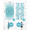 imageVENTURE 4TH Microfiber Beach Towel QuickDry Compact SandFree Absorbent Sandproof and Lightweight  Perfect for Camping Beach and Roadtrips Blue Lagoon Design  35x78 inchesOcean Mandala
