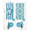 imageVENTURE 4TH Microfiber Beach Towel QuickDry Compact SandFree Absorbent Sandproof and Lightweight  Perfect for Camping Beach and Roadtrips Blue Lagoon Design  35x78 inchesStriped Turtle