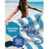 imageVENTURE 4TH Microfiber Beach Towel QuickDry Compact SandFree Absorbent Sandproof and Lightweight  Perfect for Camping Beach and Roadtrips Blue Lagoon Design  35x78 inchesStriped Seahorse