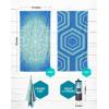 imageVENTURE 4TH Microfiber Beach Towel QuickDry Compact SandFree Absorbent Sandproof and Lightweight  Perfect for Camping Beach and Roadtrips Blue Lagoon Design  35x78 inchesBlue Mandala