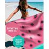 imageVENTURE 4TH Microfiber Beach Towel QuickDry Compact SandFree Absorbent Sandproof and Lightweight  Perfect for Camping Beach and Roadtrips Blue Lagoon Design  35x78 inchesWatermelon