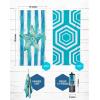 imageVENTURE 4TH Microfiber Beach Towel QuickDry Compact SandFree Absorbent Sandproof and Lightweight  Perfect for Camping Beach and Roadtrips Blue Lagoon Design  35x78 inchesStriped Starfish