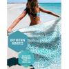 imageVENTURE 4TH Microfiber Beach Towel QuickDry Compact SandFree Absorbent Sandproof and Lightweight  Perfect for Camping Beach and Roadtrips Blue Lagoon Design  35x78 inchesOcean Mandala