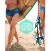 imageVENTURE 4TH Microfiber Beach Towel QuickDry Compact SandFree Absorbent Sandproof and Lightweight  Perfect for Camping Beach and Roadtrips Blue Lagoon Design  35x78 inchesTropical Heat