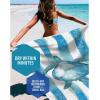 imageVENTURE 4TH Microfiber Beach Towel QuickDry Compact SandFree Absorbent Sandproof and Lightweight  Perfect for Camping Beach and Roadtrips Blue Lagoon Design  35x78 inchesStriped Turtle