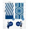 imageVENTURE 4TH Microfiber Beach Towel QuickDry Compact SandFree Absorbent Sandproof and Lightweight  Perfect for Camping Beach and Roadtrips Blue Lagoon Design  35x78 inchesDark Blue