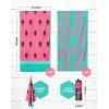 imageVENTURE 4TH Microfiber Beach Towel QuickDry Compact SandFree Absorbent Sandproof and Lightweight  Perfect for Camping Beach and Roadtrips Blue Lagoon Design  35x78 inchesWatermelon